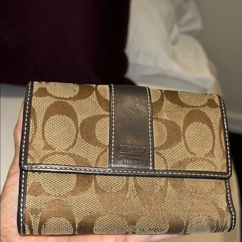 Coach Brown and Black Wallet